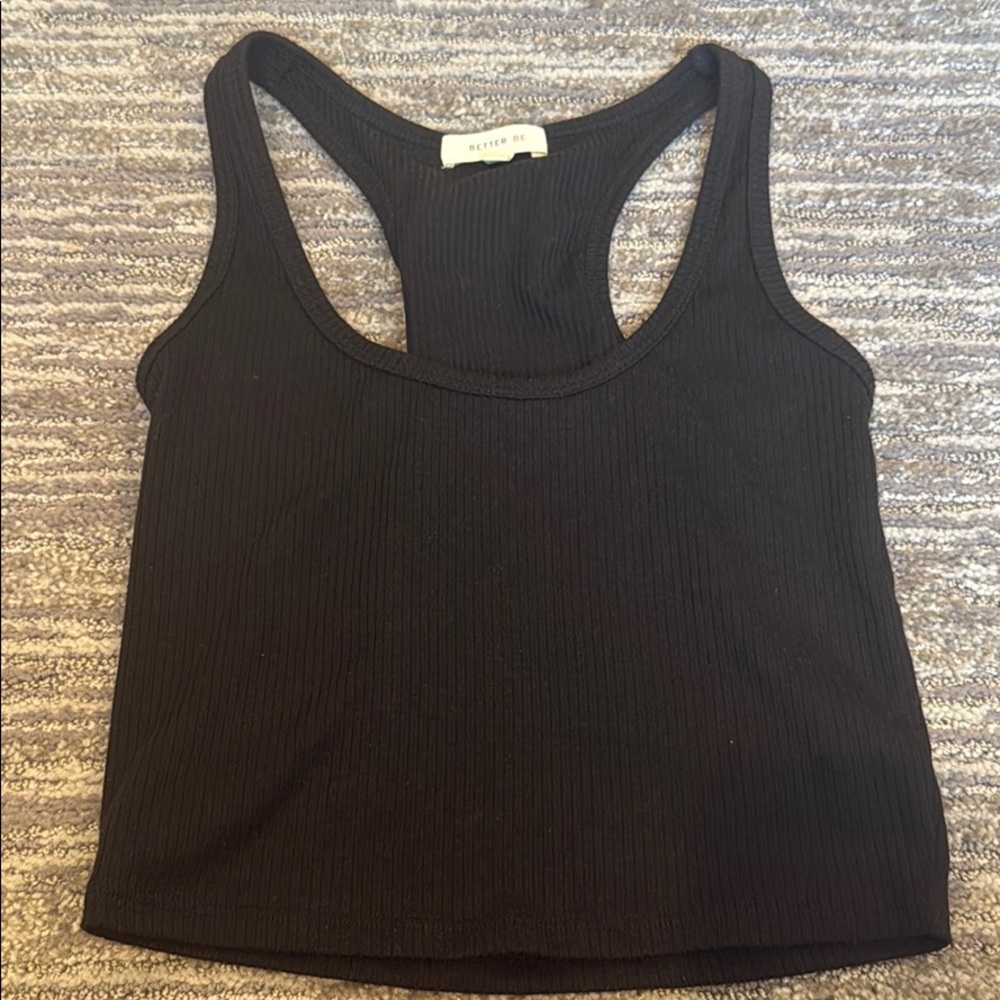 Black tank top